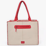 American Darling Tote Beautifully Leather Embroidered Design women handbag