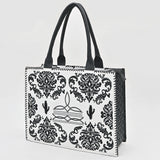 American Darling Tote Beautifully Leather Embroidered Design women handbag