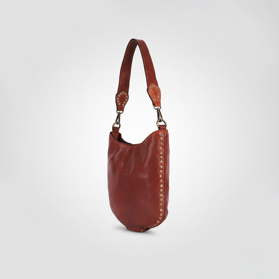 Spaghetti Western Crossbody Genuine Leather women bag handbag purse - Uhorse