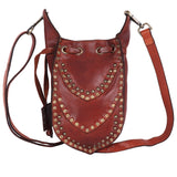 Spaghetti Western Crossbody Genuine Leather women bag handbag purse