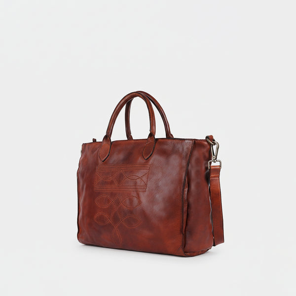 Spaghetti Western Tote Genuine Leather women bag handbag purse - Uhorse