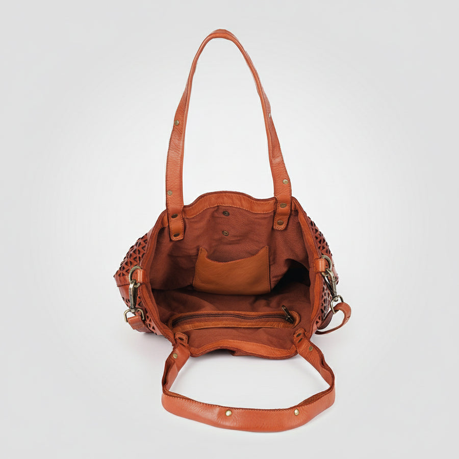 Spaghetti Western Tote Genuine Leather women bag handbag purse