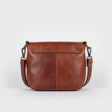 Spaghetti Western Vallero Handcrafted Leather Saddle Bag Premium Full Grain Crossbody Whipstitch Travel Purse