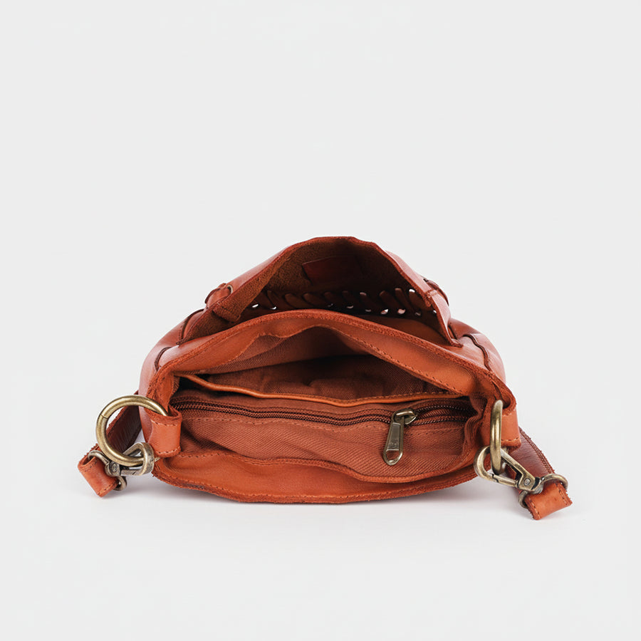 Spaghetti Western Vallero Handcrafted Leather Saddle Bag Premium Full Grain Crossbody Whipstitch Travel Purse