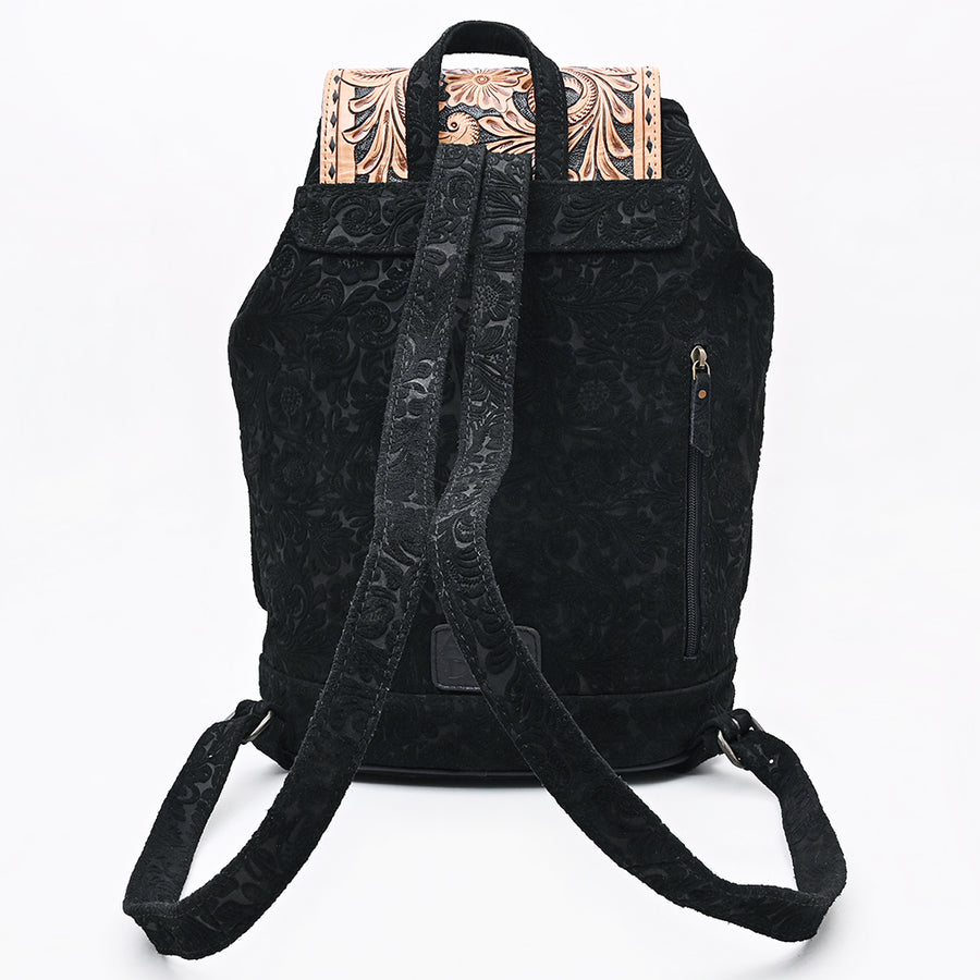 American Darling Backpack Bag Hand Tooled Floral Carved Damascus Leather Western Laptop Bag for Women