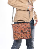 American Darling Crossbody Bag Hand Tooled Genuine Leather Women's Handbag