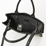 American Darling Leather Studded Tote Bag Women Shoulder & Crossbody Handbag