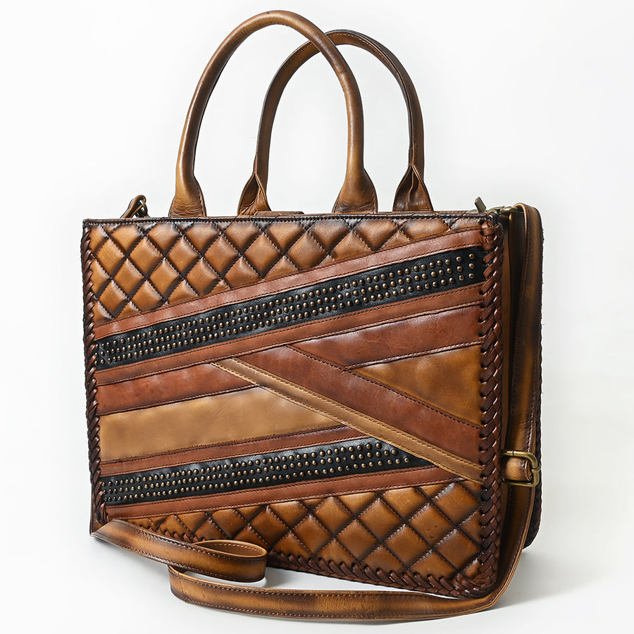 American Darling Tote Bag Beautifully Quilted Genuine Leather women bag - Uhorse