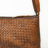 American Darling Crossbody Bag Beautifully Basketweave tooled Genuine Leather women bag