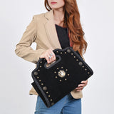 American Darling Clutch Beautifully Suede Genuine Leather women handbag Purse