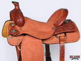 Hilason W. H. Saddle American Leather Ranch Roping Cowboy – Hilason