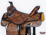 Hilason Western Horse Saddle American Leather Ranch Roping Cowboy