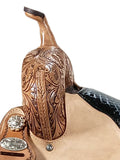 Hilason Western Horse Barrel Racing Wooden Tree American Leather Saddle