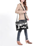 American Darling Crossbody Bag Hand Tooled Hair On Genuine Leather Women's Handbag