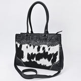 American Darling Crossbody Bag Hand Tooled Hair On Genuine Leather Women's Handbag
