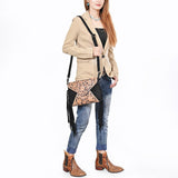 American Darling Envelope Beautifully Hand Tooled Genuine Leather women handbag