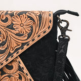 American Darling Envelope Beautifully Hand Tooled Genuine Leather women handbag
