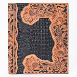 American Darling Portfolio Bag Croc Genuine Leather Women's Handbag Purse