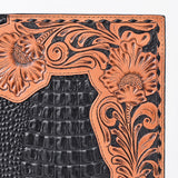 American Darling Portfolio Bag Croc Genuine Leather Women's Handbag Purse