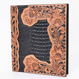 American Darling Portfolio Bag Croc Genuine Leather Women's Handbag Purse