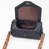 American Darling Crossbody Bag Quilted Hand Tooled Genuine Leather Handbag