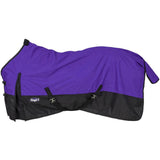 69 In Tough1 Western Winter Protective Horse 600D Turnout Sheet Black / Purple Waterproof Winter Protective Sheet