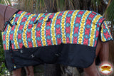 81 In HILASON 1200D Winter Waterproof Poly Horse Hood Turnout Blanket Aztec