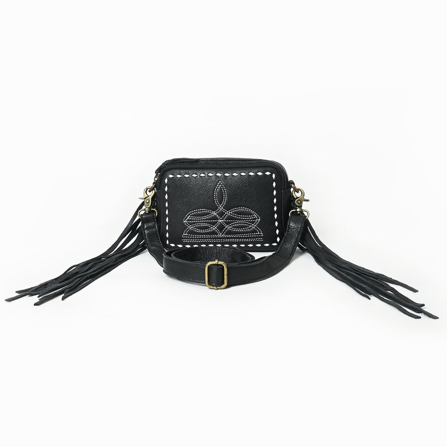American Darling Camera Bag Genuine Western Leather Unisex| Shoulder Bag Case with Shoulder Strap