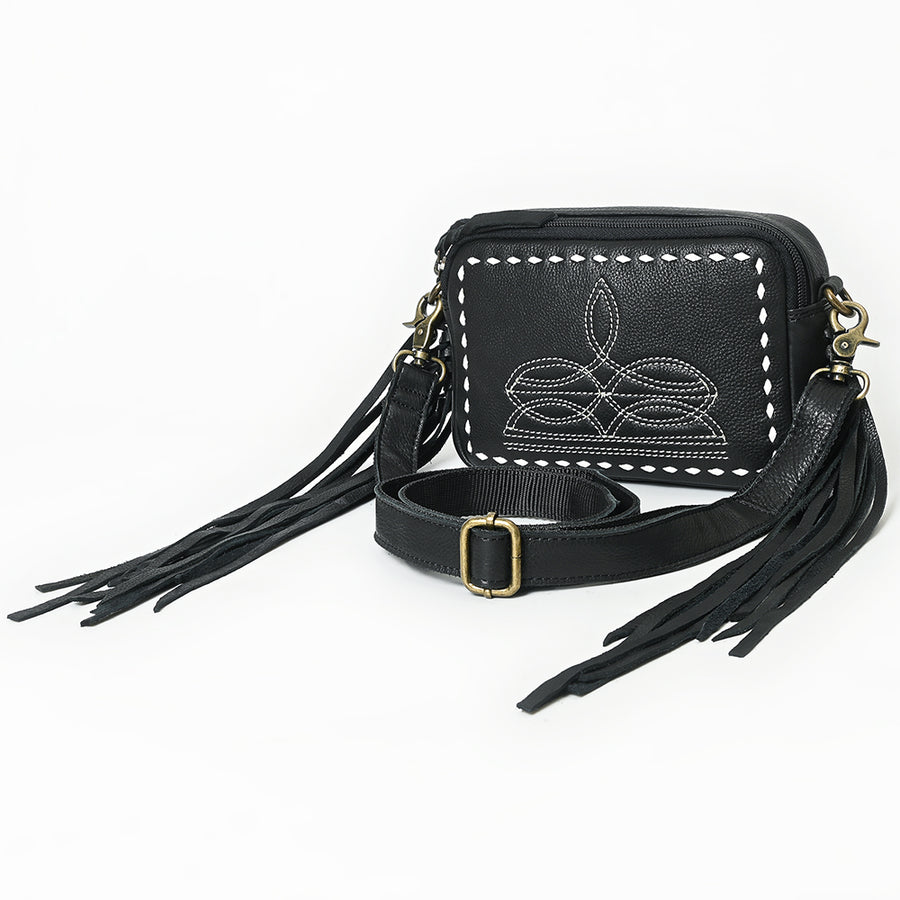 American Darling Camera Bag Genuine Western Leather Unisex| Shoulder Bag Case with Shoulder Strap - Uhorse