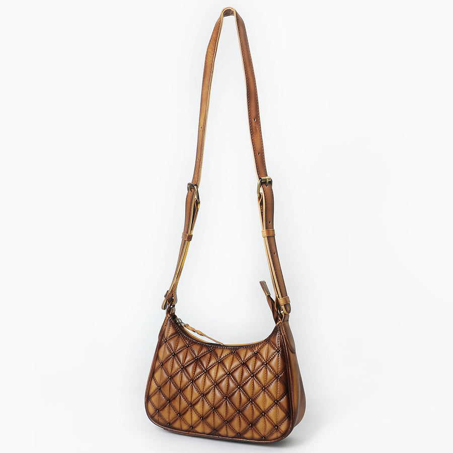 American Darling Hobo Bag Beautifully Quilted Genuine Leather women