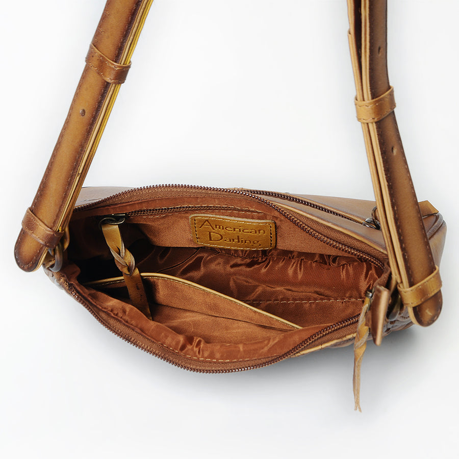 American Darling Hobo Bag Beautifully Quilted Genuine Leather women