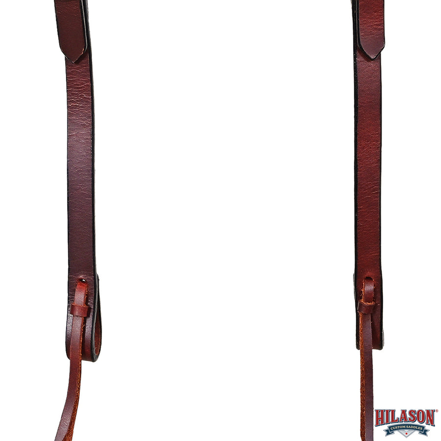 HILASON Western Horse Genuine Leather One Ear Headstall Tack Plain Dark Brown