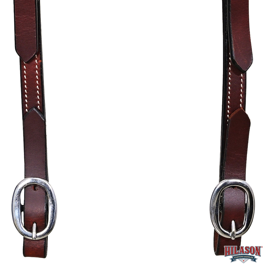 HILASON Western Horse Genuine Leather One Ear Headstall Tack Plain Dark Brown