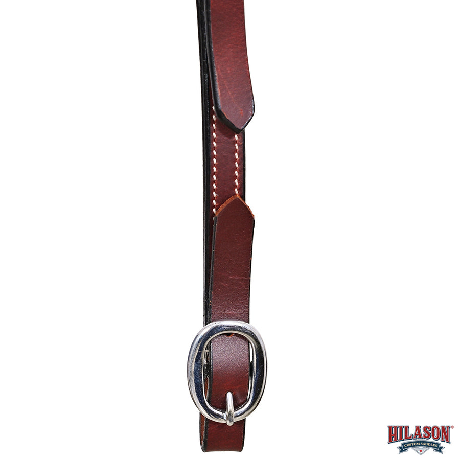 HILASON Western Horse Genuine Leather One Ear Headstall Tack Plain Dark Brown