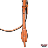 HILASON Western Horse American Leather Headstall Tack Plain Tan