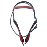 HILASON Western Horse American Leather Headstall Tack Brown