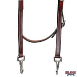 HILASON Western Horse American Leather Headstall Tack Plain Dark Brown