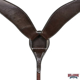 HILASON Western Horse American Leather Breast Collar Tack Plain Dark Brown