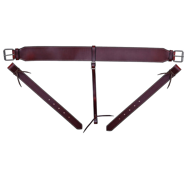 HILASON Western Horse Genuine Leather Girth Cinch Dark Brown - Uhorse