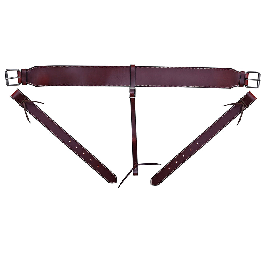 HILASON Western Horse Genuine Leather Girth Cinch Dark Brown - Uhorse