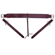 HILASON Western Horse Genuine Leather Girth Cinch Dark Brown