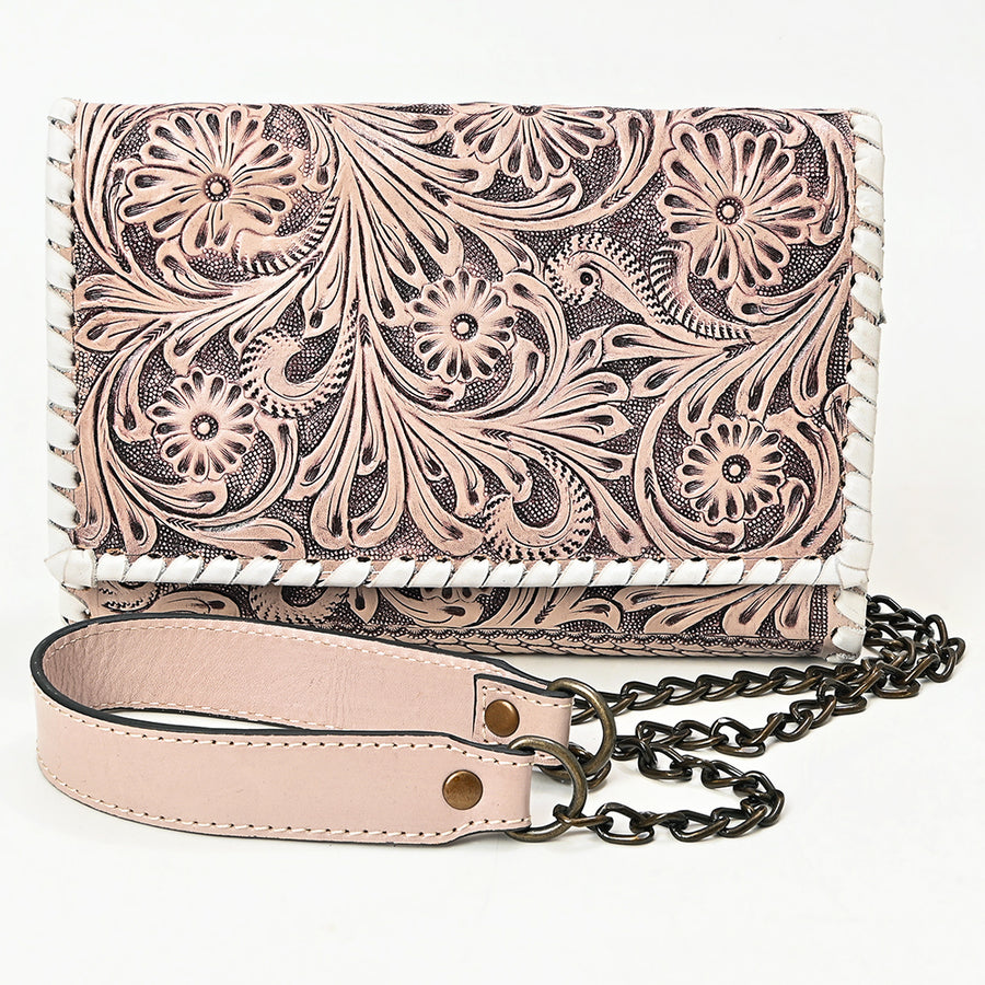 American Darling Women's Crossbody Western Hand Tooled Genuine Leather Handbag