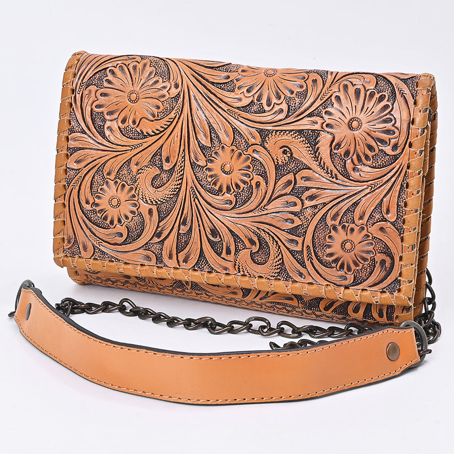 American Darling Crossbody Bag Hand Tooled Genuine Leather Women's Handbag - Uhorse