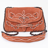American Darling Crossbody Bag Suede Genuine Leather Women's Handbag