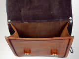 HILASON Soft Leather Horse Saddle Bag Brown | Equestrian Western Adjustable Closure