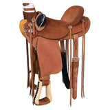 Hilason Western Horse Wade Ranch Roping Genuine Leather Saddle Oiled