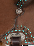 Hilason Western Horse Flex Tree Saddle American Leather Trail Barrel