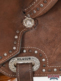 Hilason Western Horse Flex Tree Saddle American Leather Trail Barrel
