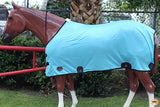 Hilason Western Horse Fly Sheet Uv Protect Mesh Bug Mosquito Summer Spring Turquoise