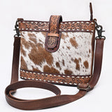 American Darling Crossbody Beautifully hand tooled Hair On Genuine Leather women handbag